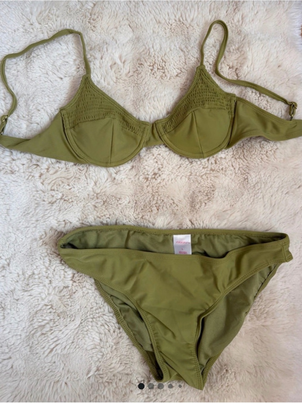 Xhilaration Olive Green Women's Underwire Bikini Set